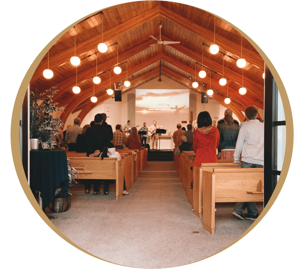 Worship service at Faith River Christian Fellowship